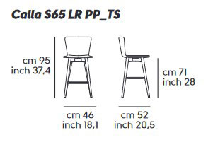 Sgabello-CALLA-S65-LR-PP-TS-midj-dimensioni