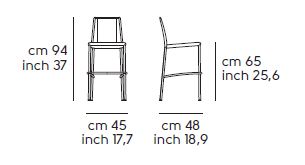 stool-Silvy-Midj-H65-M-CU-dimensions