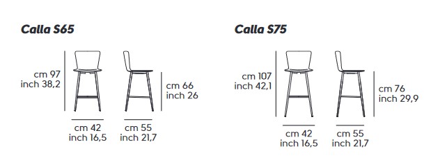 hocker-Calla-Midj-S65-S75-M-PP-größe