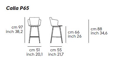 stool-Calla-Midj-P65-M-PP-dimensions