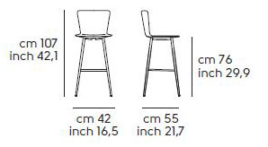 stool-Calla-Midj-S75-M-TS-dimensions