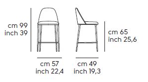 stool-Lea-Midj-H65-M-CU-dimensions