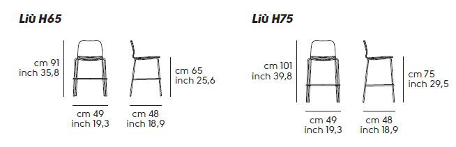 hocker-Liù-Midj-H65-H75-M-TS2-größe