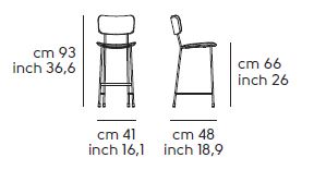 tabouret-Master-Midj-H65-M-CU-dimensions