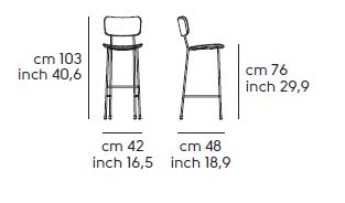 stool-Master-Midj-H75-M-CU-dimensions