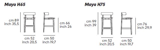 hocker-Maya-Midj-H65-H75-L-TS-größe