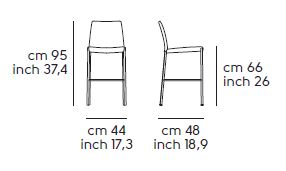 stool-Nuvola-Midj-H65-R-TS-dimensions