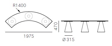Ikon-bench-pedrali-dimensions