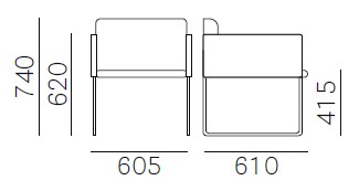 Box-fauteuil-pedrali-dimensions