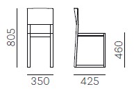 Brera-chaise-pedrali-dimensions
