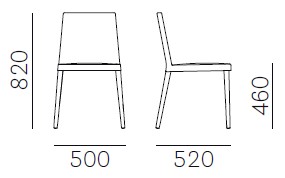 Dress530-silla-pedrali-dimensiones