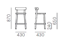Folk-stool-Pedrali-dimensions