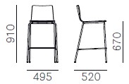 Inga-stool-pedrali-dimensions