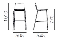 Inga-stool-pedrali-dimensions