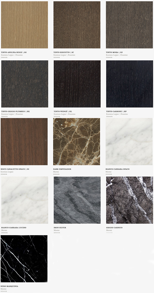 Tavolo Opus Potocco piano a botte finiture