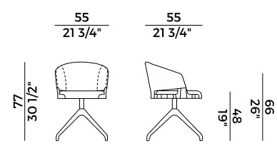 fauteuil Velis Potocco dimensions