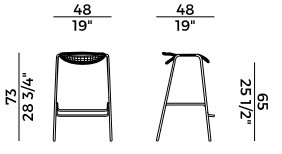 Egao Potocco stool sizes