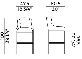 Miura Potocco stool sizes