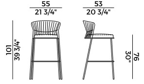 Ola Potocco stool sizes