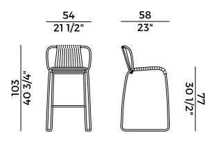 Tibes Potocco stool sizes