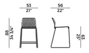 Vela Potocco stool sizes