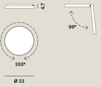 Lampe-Venere-Rotaliana-dimensions