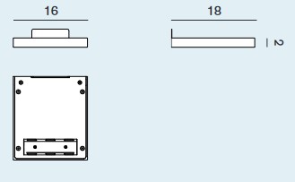 Abmessungen der Wandleuchte CM2 Rotaliana