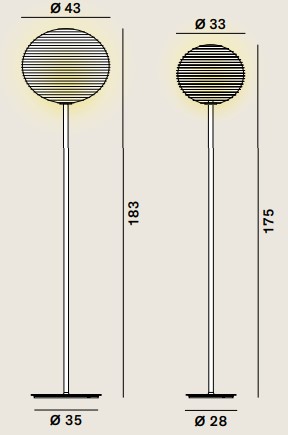 flowglass-rotaliana-stehlampe-größen