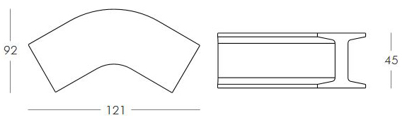 bench-iron-slide-dimensions