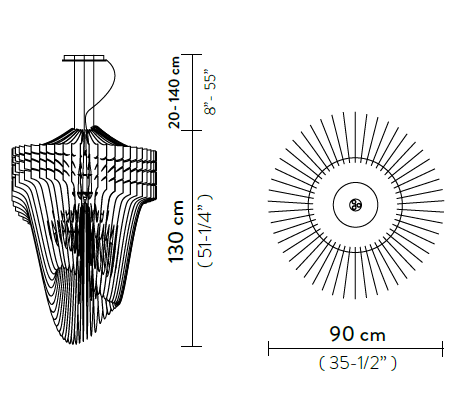lamp-Aria-Slamp-dimensions