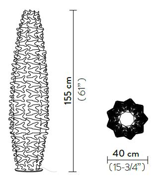 lampe-CactusGold-Slamp-größe
