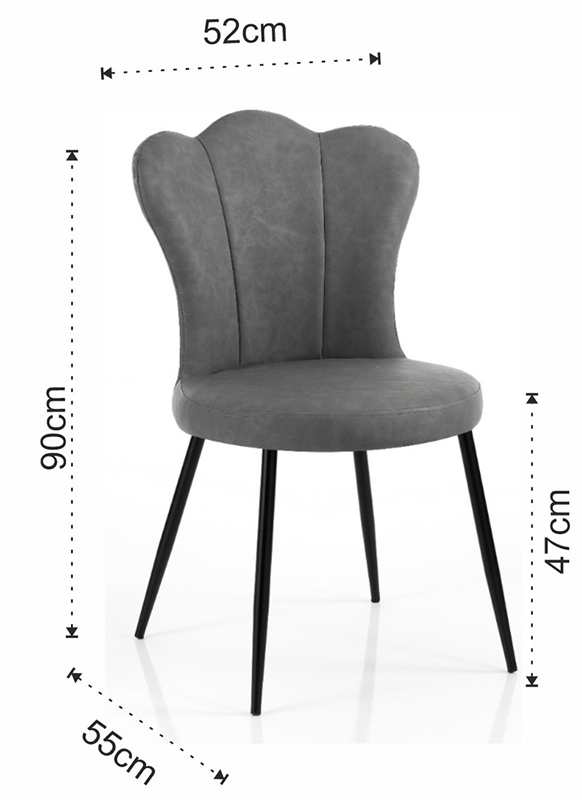 Dimensions of the Charlotte Tomasucci Chair