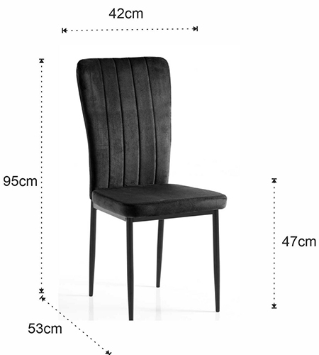 Dimensions de la chaise Dudu Tomasucci