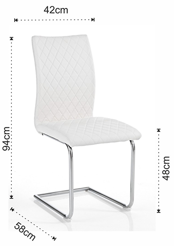 Dimensions of the Jasmin Chair by Tomasucci