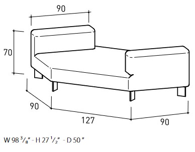 Belt Air Vis A Vis Varaschin Sofa sizes
