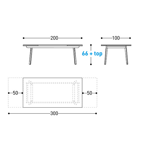 Emma Varaschin extendable table sizes