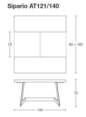 table-sipario-altacom-dimensions