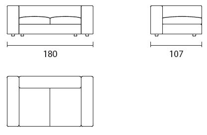 ZenitPlus180-sofa-lineal-Bontempi-dimensiones