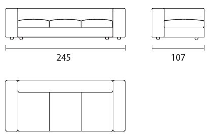 ZenitPlus245-sofa-lineal-Bontempi-dimensiones