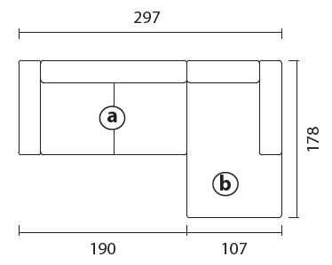 ZenitPlus-Bontempi-angular-sofa-withchaiselongue-size
