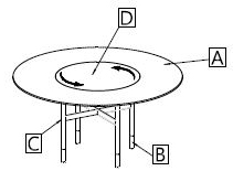 table-glamour-ring-bontempi-structure