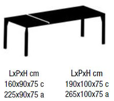 tavolo-mirage-rettangolare-allungabile-bontempi-dimensioni
