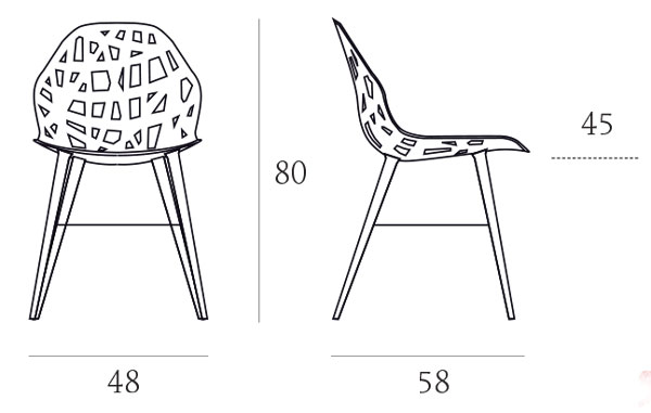 Pelota Wood Chair Casprini dimensions