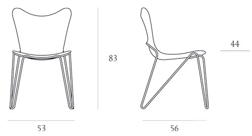 Trip Chair Casprini dimensions