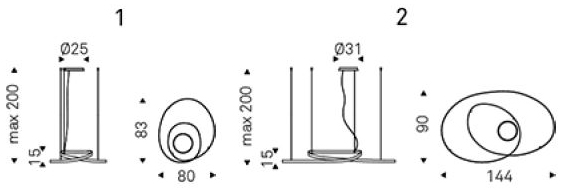 lampada-heaven-cattelan-dimensioni