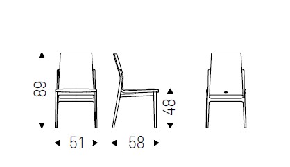 chair-ginevra-cattelan-italia-dimensions