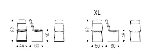 sedia-kelly-cantilever-cattelan-italia-dimensioni