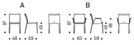 chair-italia-cattelan-dimensions