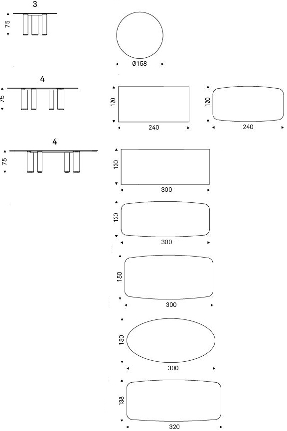 table-roll-keramik-cattelan-dimensions