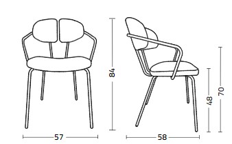 sedia-brigitte-p-colico-con braccioli-dimensioni